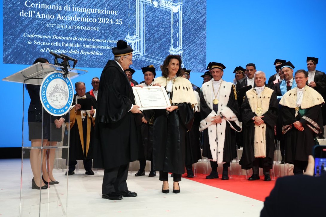 Cerimonia di conferimento del Dottorato Honoris Causa Presidente Mattarella 